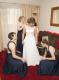 Bride being prepared
