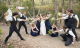 Bridal party defending themselves