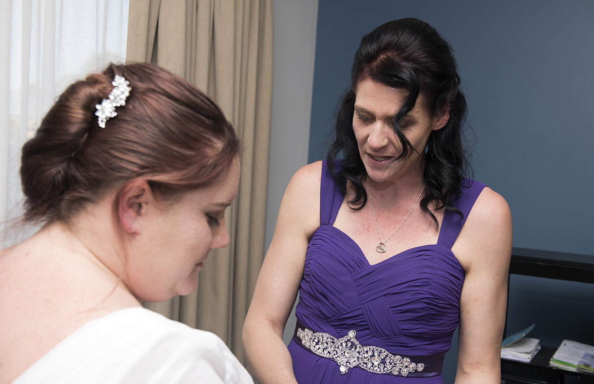 rendezvous experience wedding - eleanor & justin 16 Smiling bridesmaid