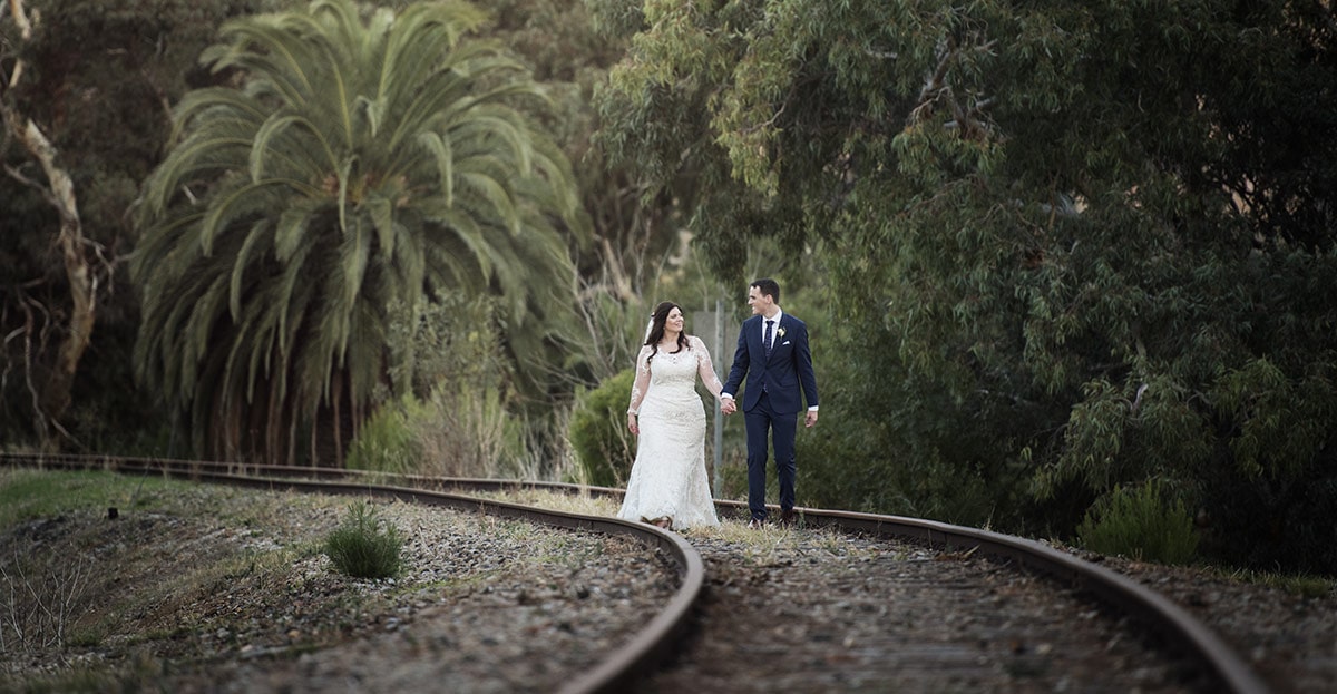 3 tips to prepare your wedding day for possible rain 55 Walking on the disused train line