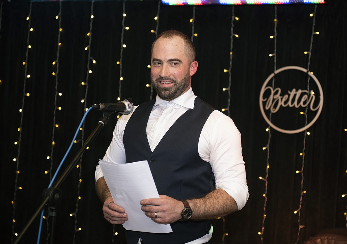 pepper tree cafe wedding - amanda & daniel 136 Speech