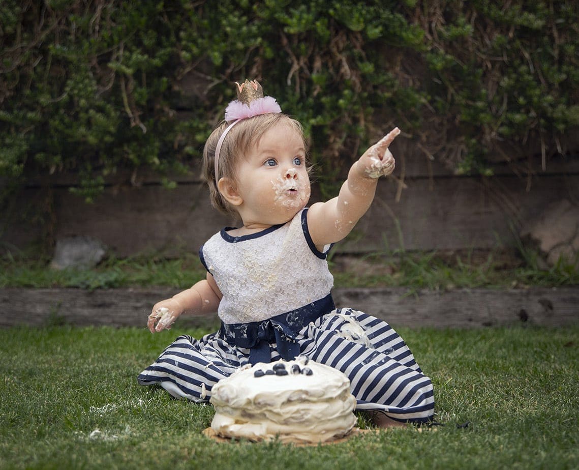 one year's worth of portraits of baby chloe 19 Look!