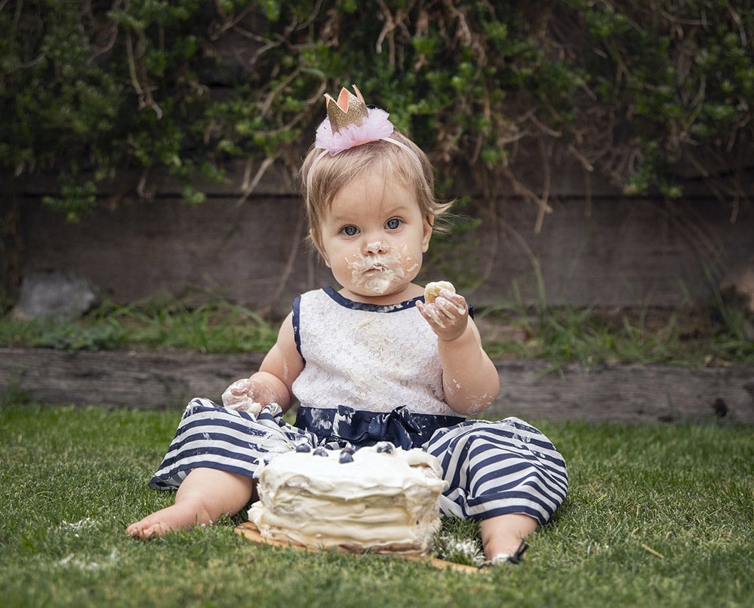 one year's worth of portraits of baby chloe 11 ooh