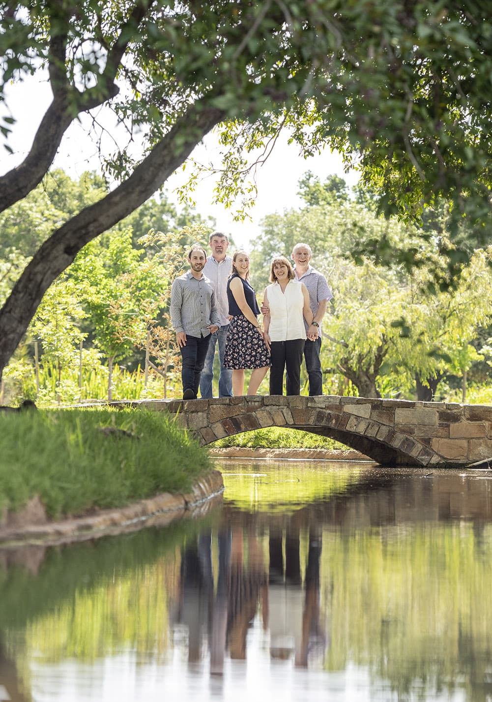 veale & himeji gardens family shoot 30 Family shot on Bridge in Veale Gardens