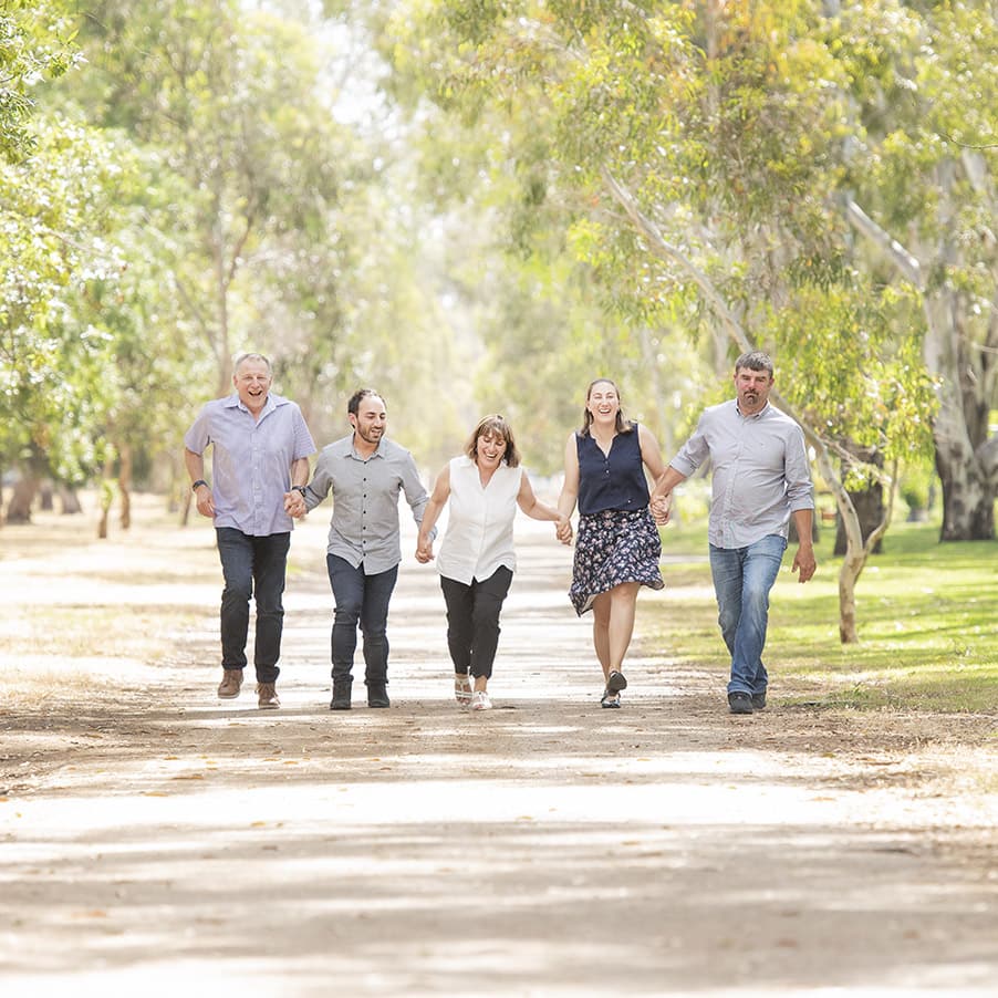 veale & himeji gardens family shoot 22 Skipping along road in Veale Gardens