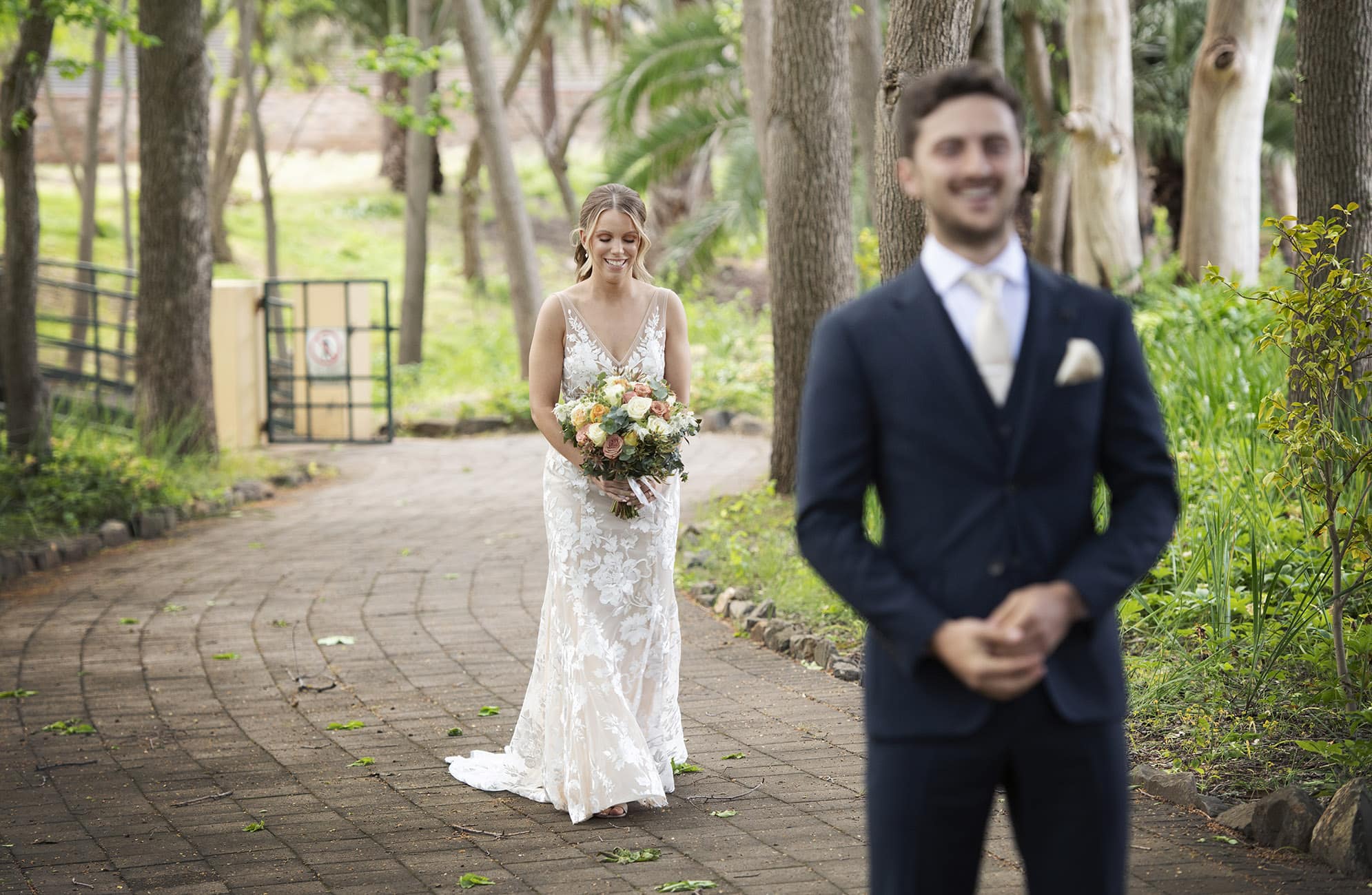 seppeltsfield winery wedding - tahlia & alex 30 Bridal first look