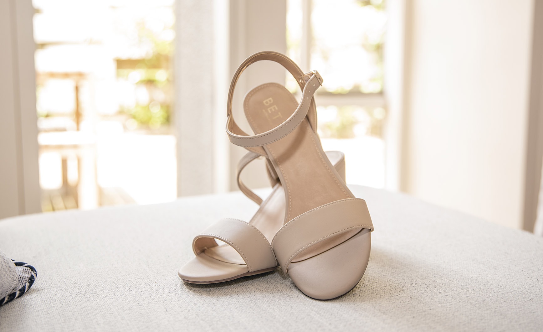 seppeltsfield winery wedding - tahlia & alex 17 Bridal wedding shoes on bed