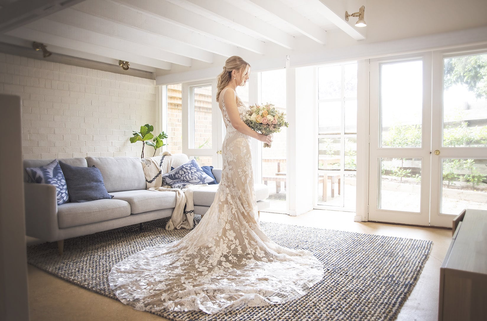 seppeltsfield winery wedding - tahlia & alex 27 Bride bathed in light