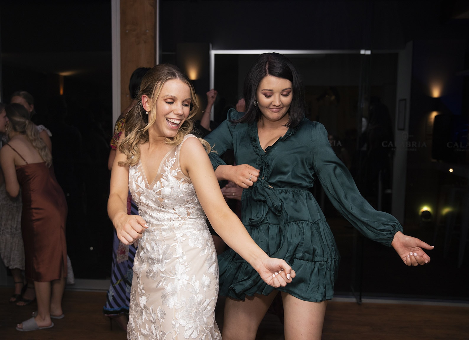 seppeltsfield winery wedding - tahlia & alex 88 Bride dancing with guests