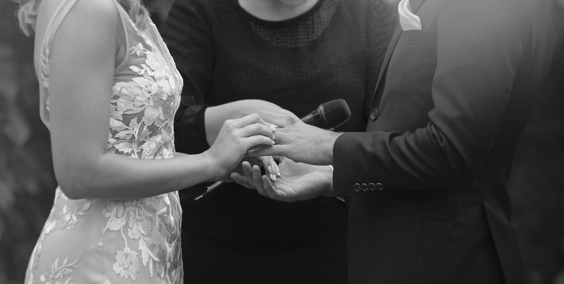 seppeltsfield winery wedding - tahlia & alex 54 Closeup of exchanging wedding bands