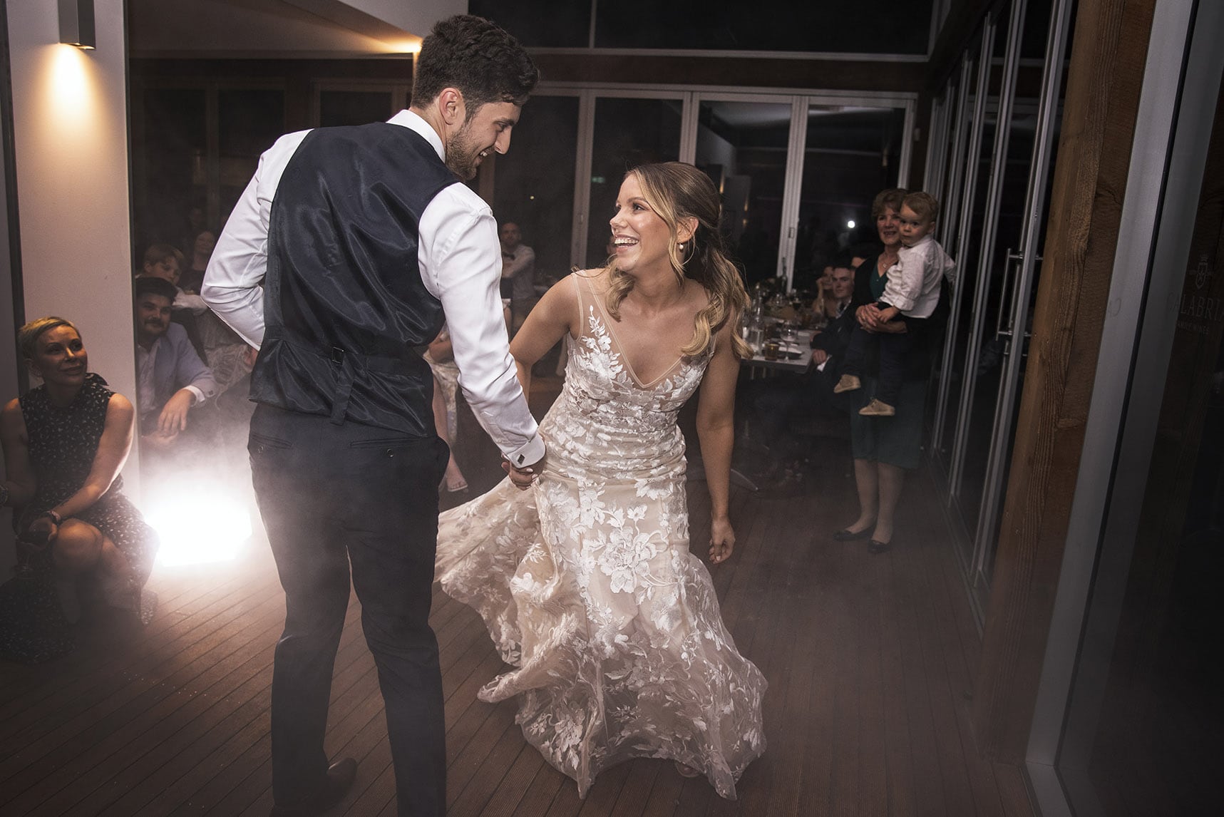 seppeltsfield winery wedding - tahlia & alex 84 Having fun with the first dance