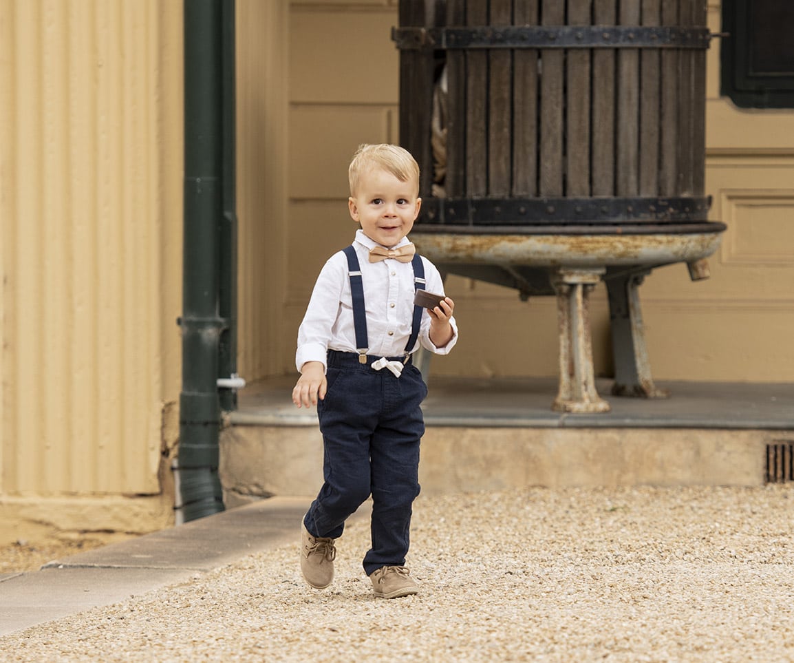 seppeltsfield winery wedding - tahlia & alex 42 Page Boy smiling
