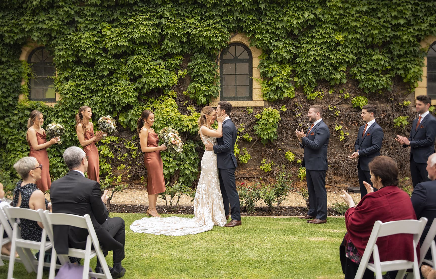 seppeltsfield winery wedding - tahlia & alex 56 Seppeltsfield winery wedding ceremony photo