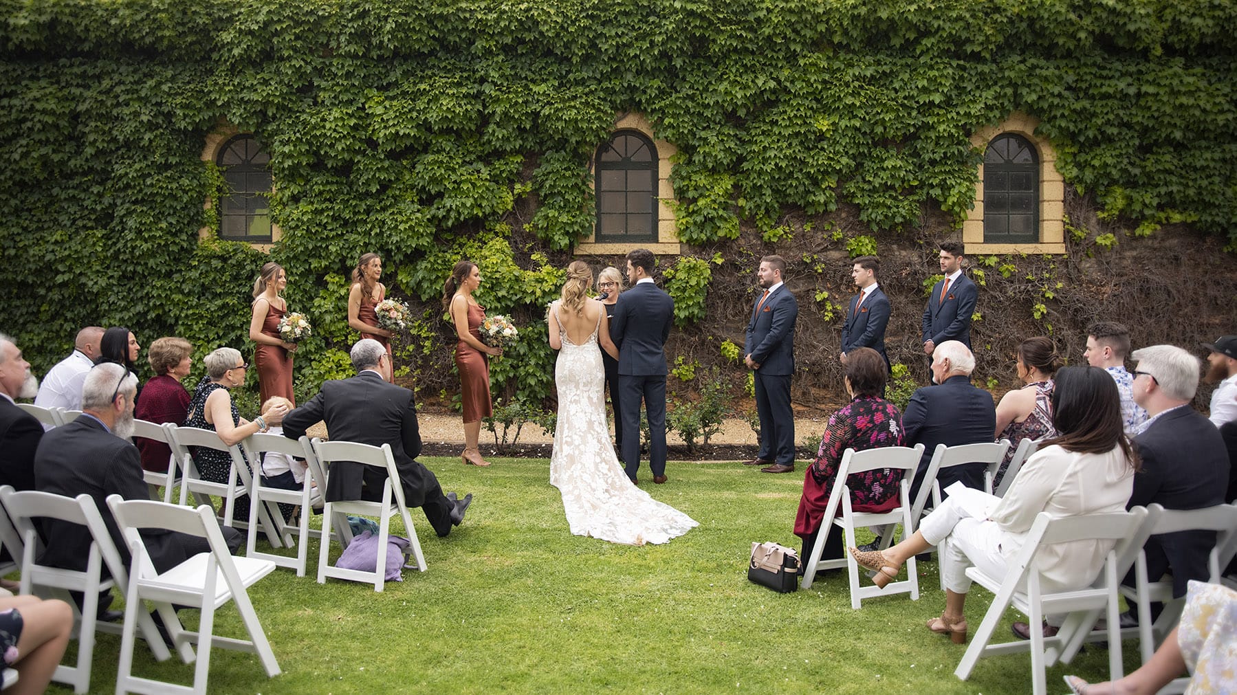 seppeltsfield winery wedding - tahlia & alex 46 Seppeltsfield winery wedding ceremony
