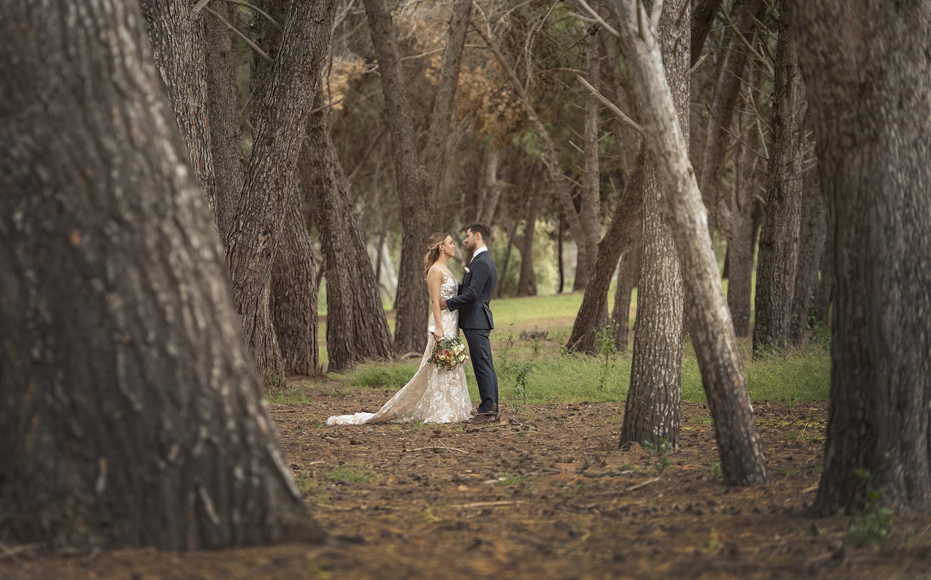 seppeltsfield winery wedding - tahlia & alex 69 Seppeltsfield winery wedding photo in forest