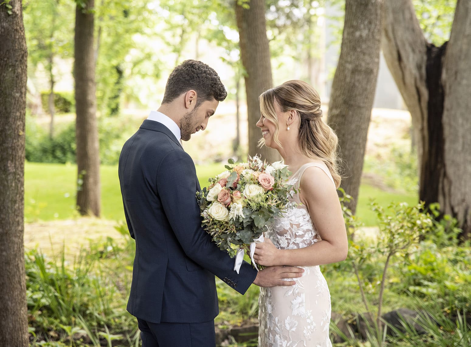 seppeltsfield winery wedding - tahlia & alex 32 Wedding first look