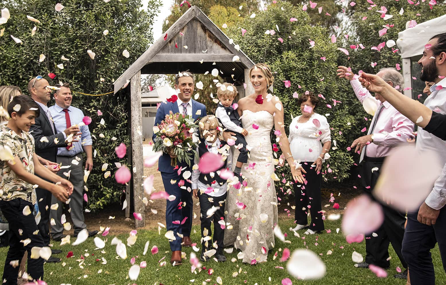 crabtree farm wedding - sarah & elten 40 Bridal family entrance