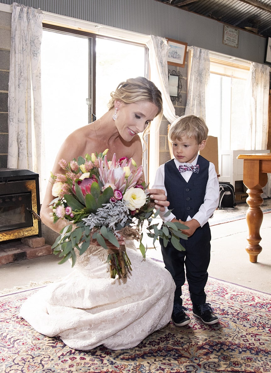 crabtree farm wedding - sarah & elten 7 Bride and page boy