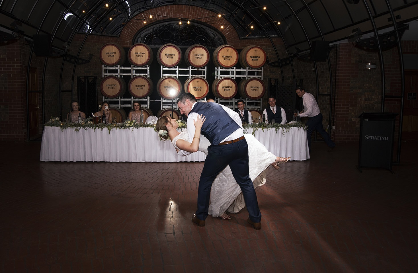 serafino wines wedding - claire & arron 75 First dance at serafino wines wedding