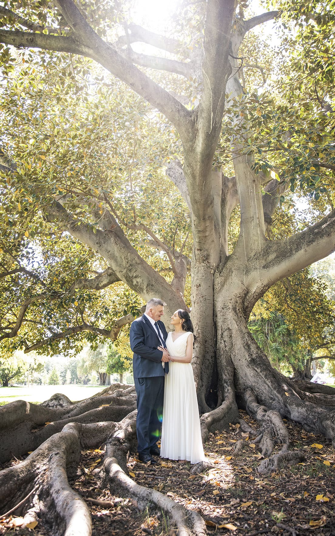 botanic park wedding - naz & peter 22 Bride and groom after their Botanic Park Wedding Ceremony