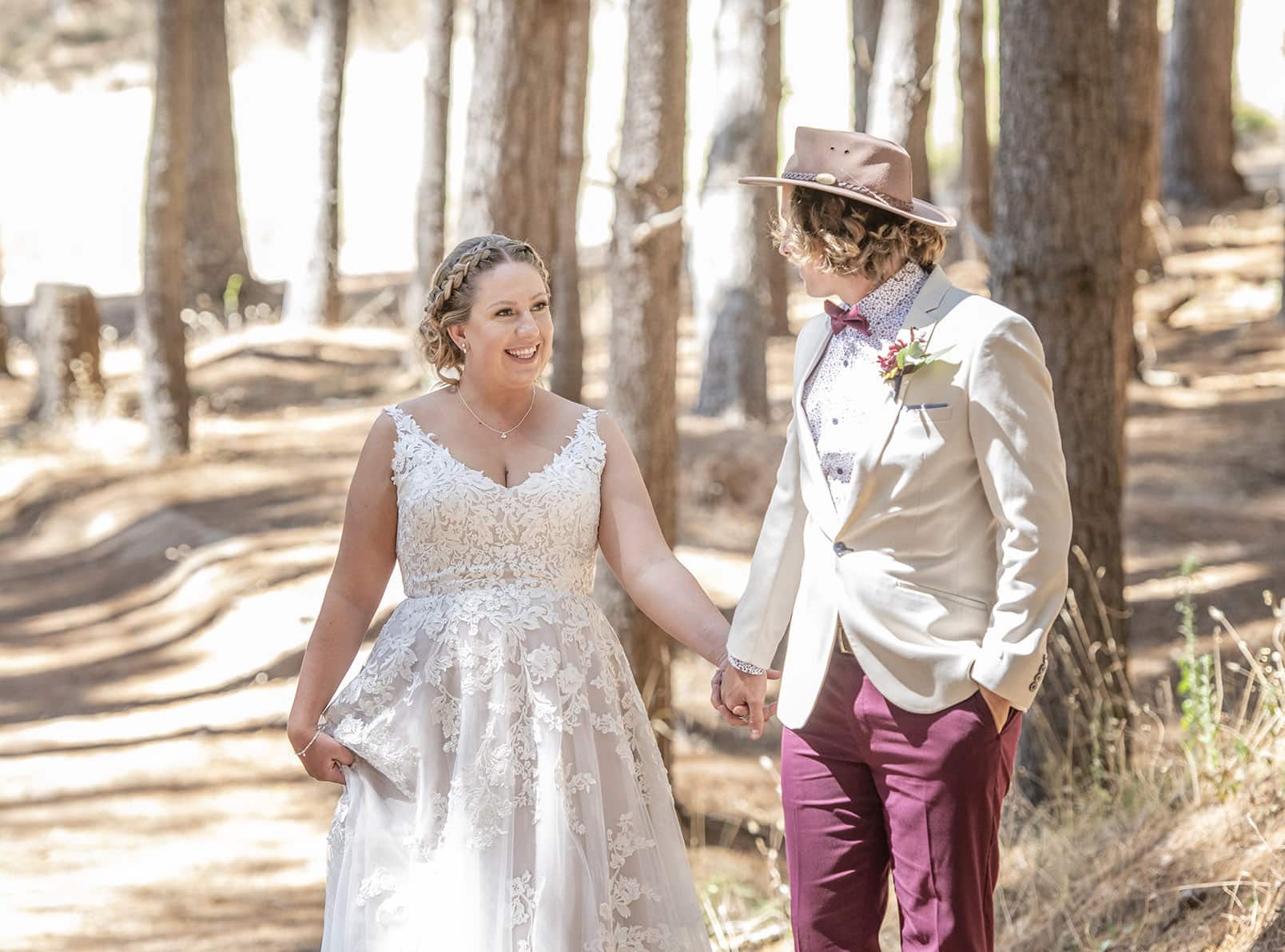 old oval estate wedding - suzie & jay 80 First look in bone gully