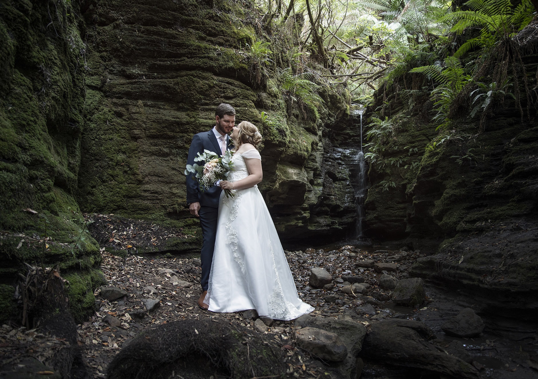seagrass long point wedding - hobart - georgia & matt 12 Hobarts Secret Falls Wedding Photo