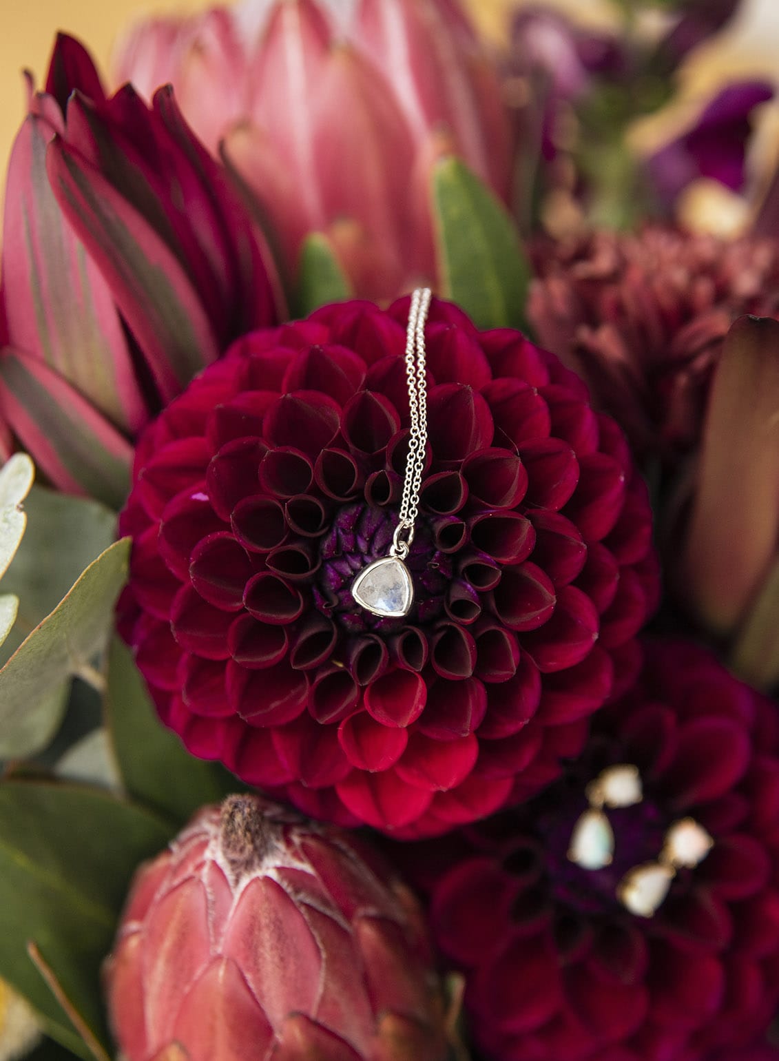 old oval estate wedding - suzie & jay 66 Opal necklace