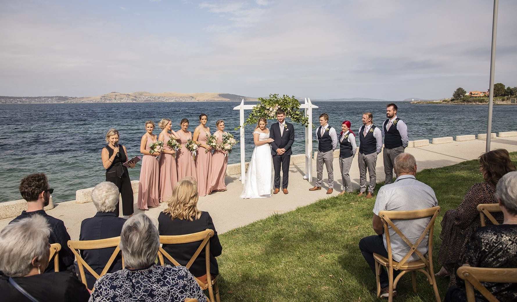 seagrass long point wedding - hobart - georgia & matt 56 Seagrass long point wedding ceremony
