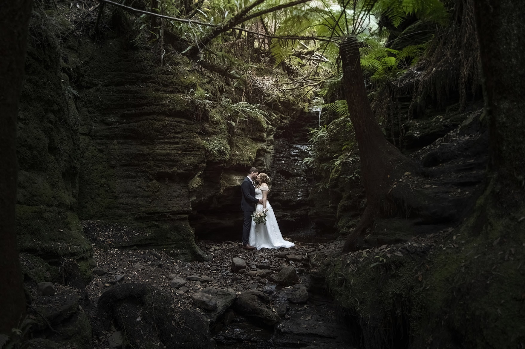 seagrass long point wedding - hobart - georgia & matt 15 Secret Falls Hobart Wedding Photography