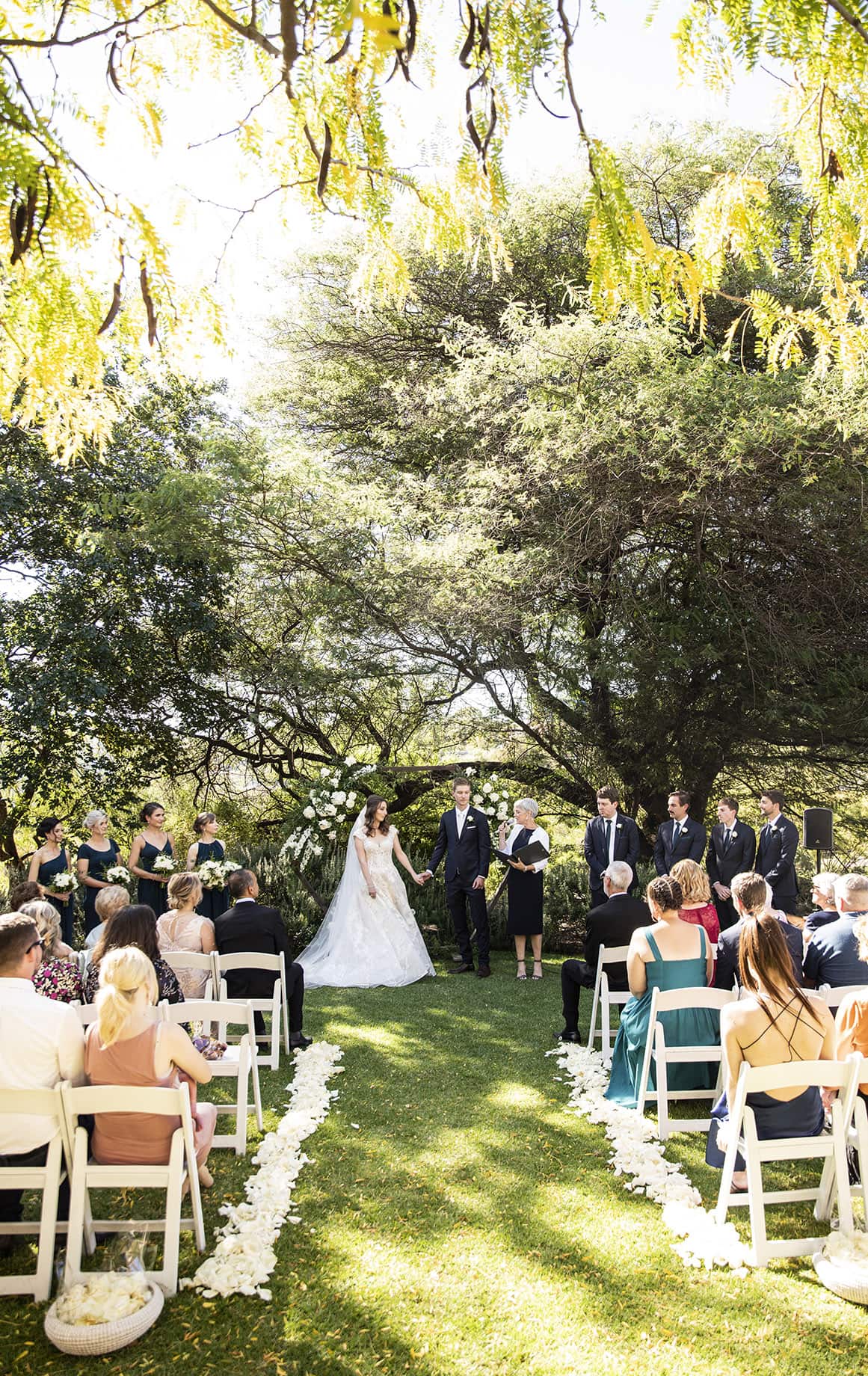 national wine center wedding - pat & kat 146 national Wine Center Wedding Ceremony under sun