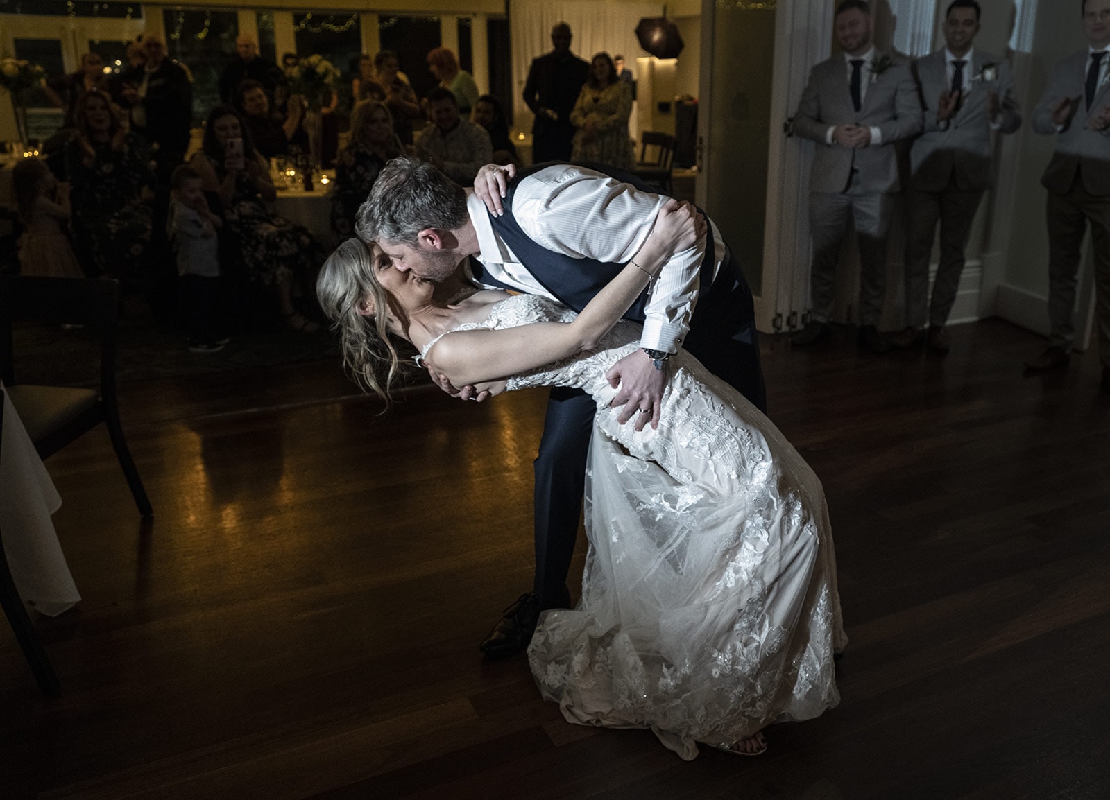 mount lofty house wedding - katrina & lucas 69 First dance dip