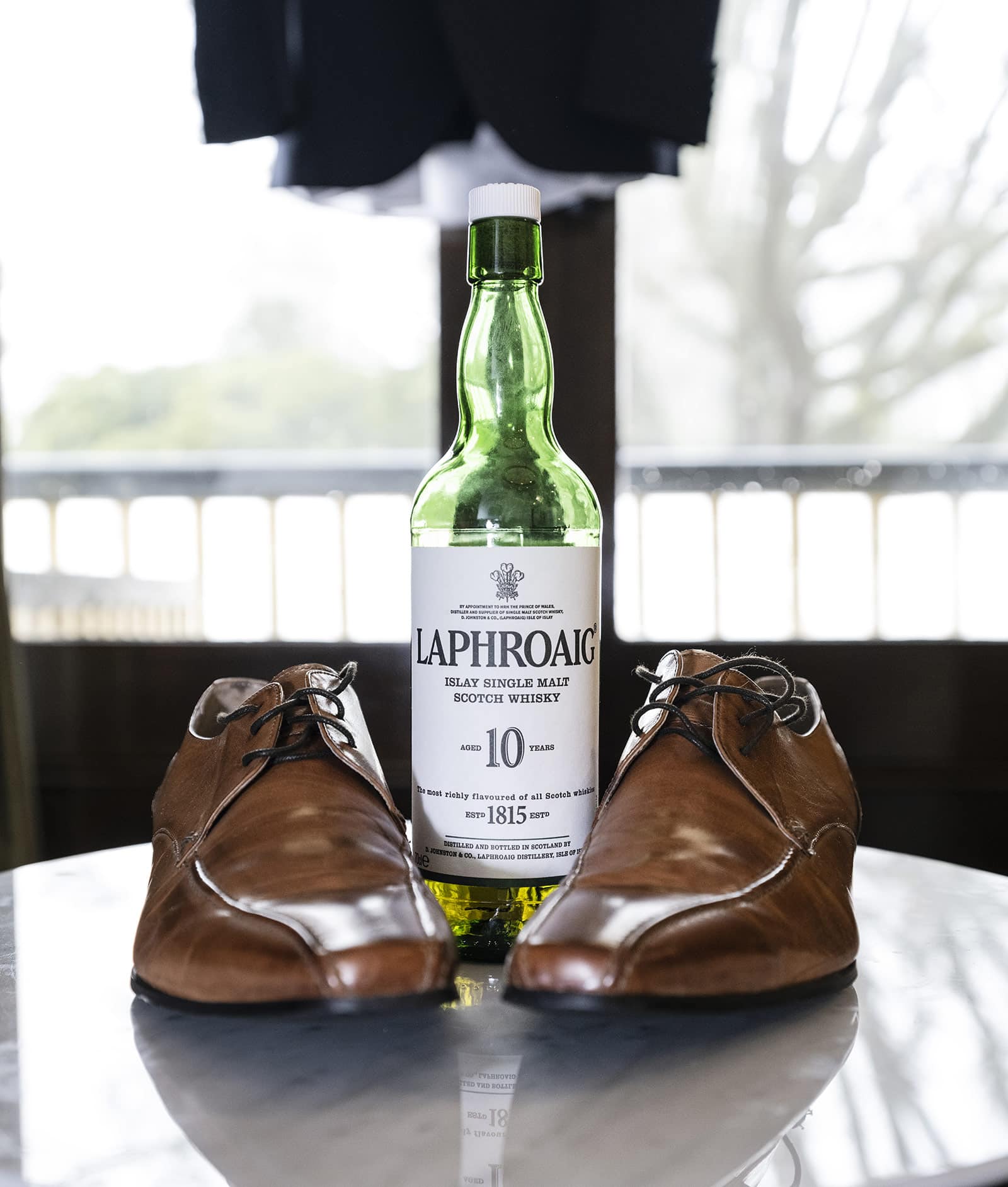 mount lofty house wedding - katrina & lucas 4 groom shoes with booze