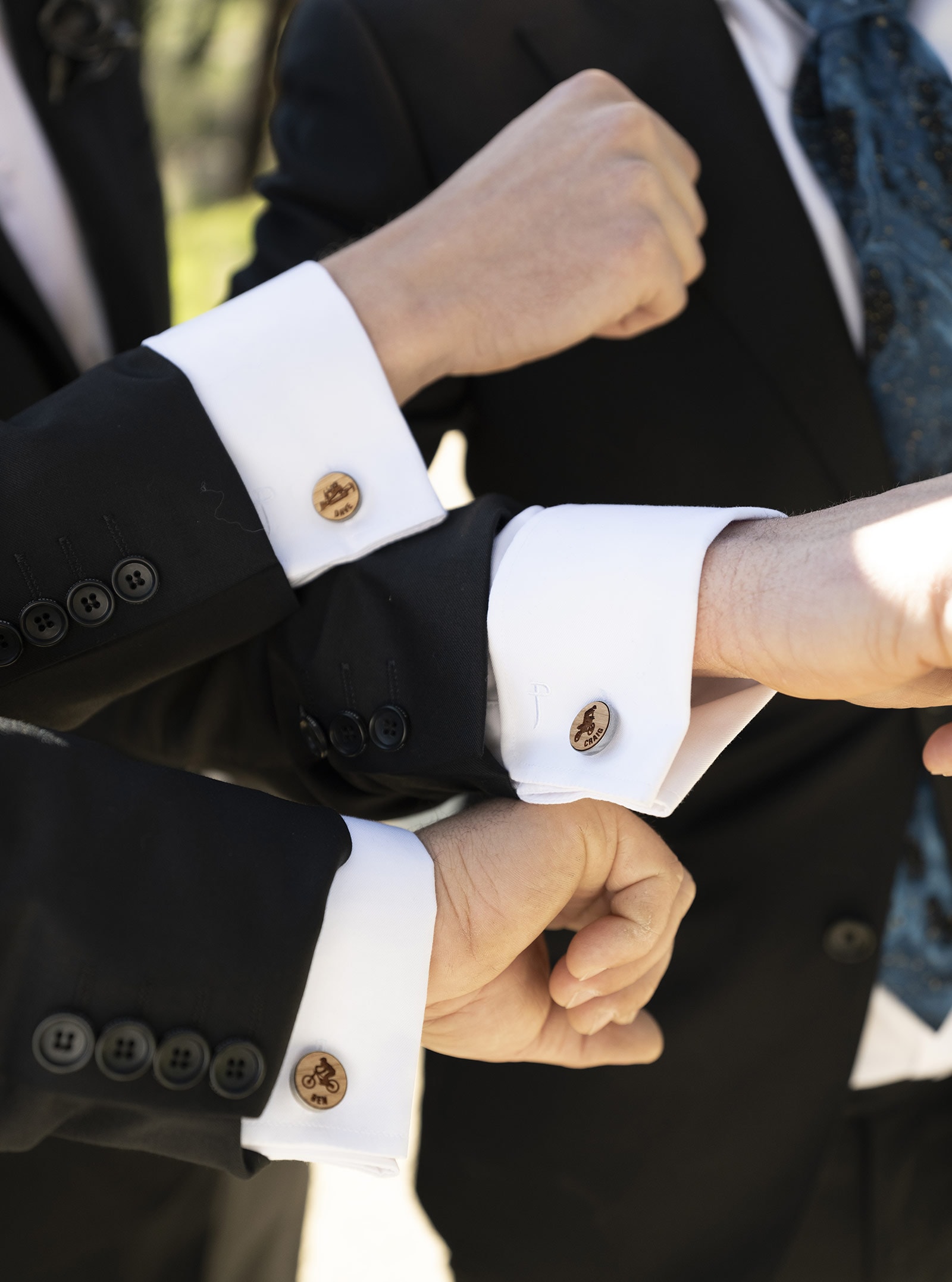 mount torrens hotel wedding - clare & craig 58 Groomsmen cufflinks