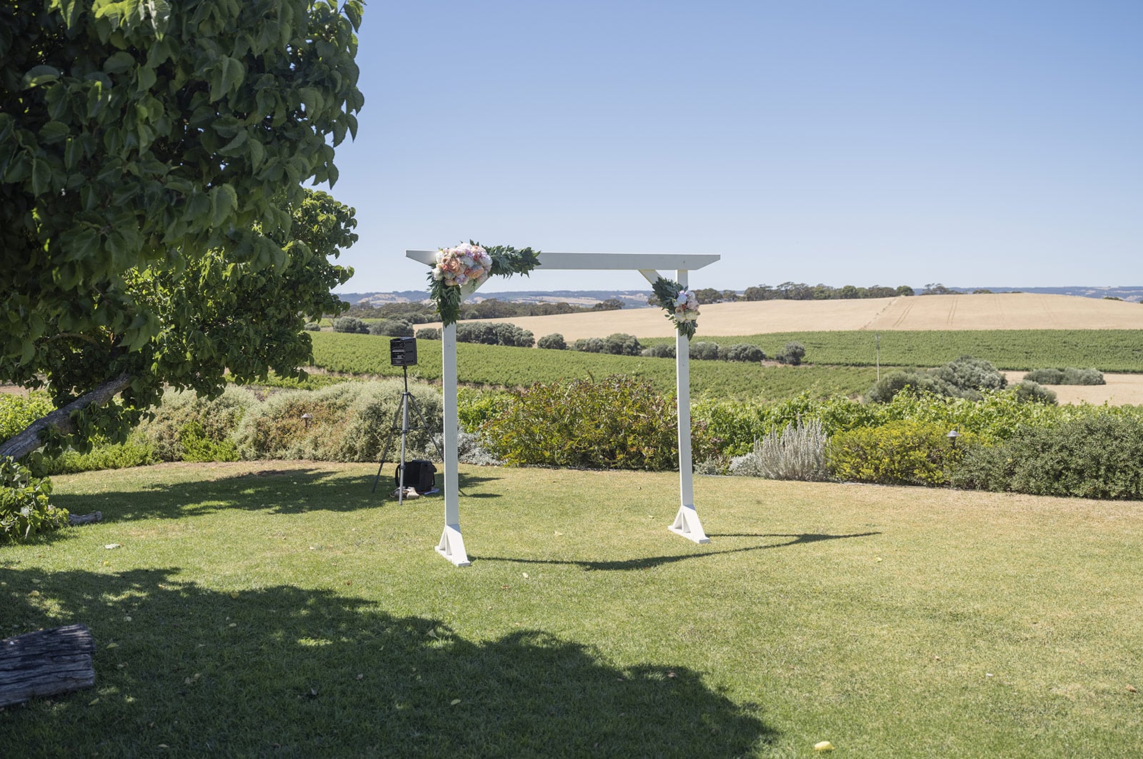coriole wines wedding - marielle & brendan 35 Arbour at Coriole Wines wedding ceremony
