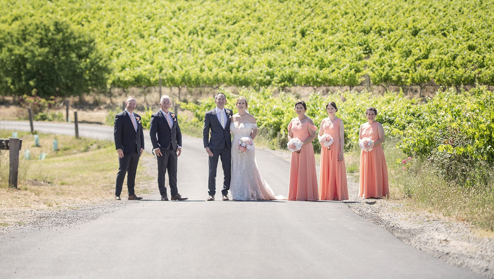 coriole wines wedding - marielle & brendan 27 Bridal party together at coriole wines wedding