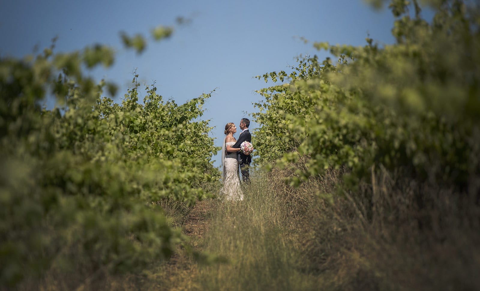 coriole wines wedding - marielle & brendan 29 Bride and groom in Coriole vineyard