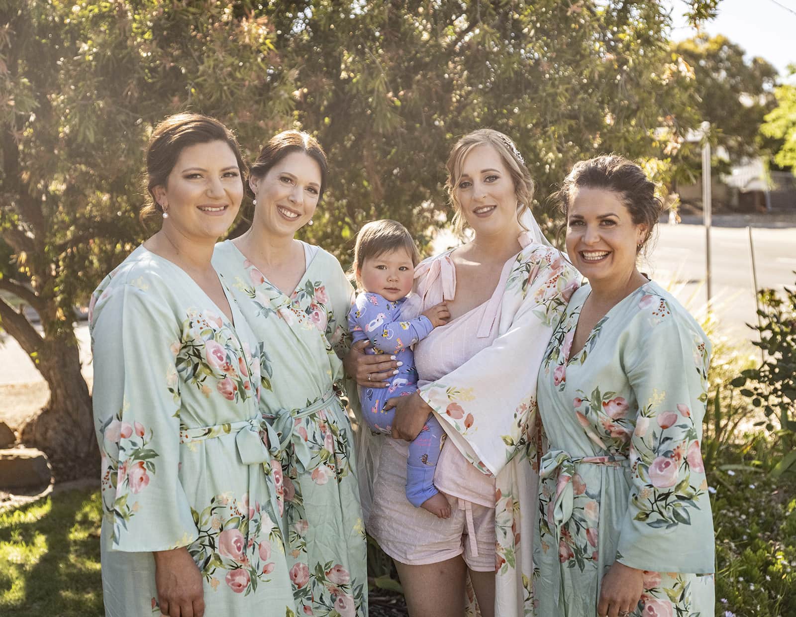 coriole wines wedding - marielle & brendan 12 Bridesmaids in morning wear