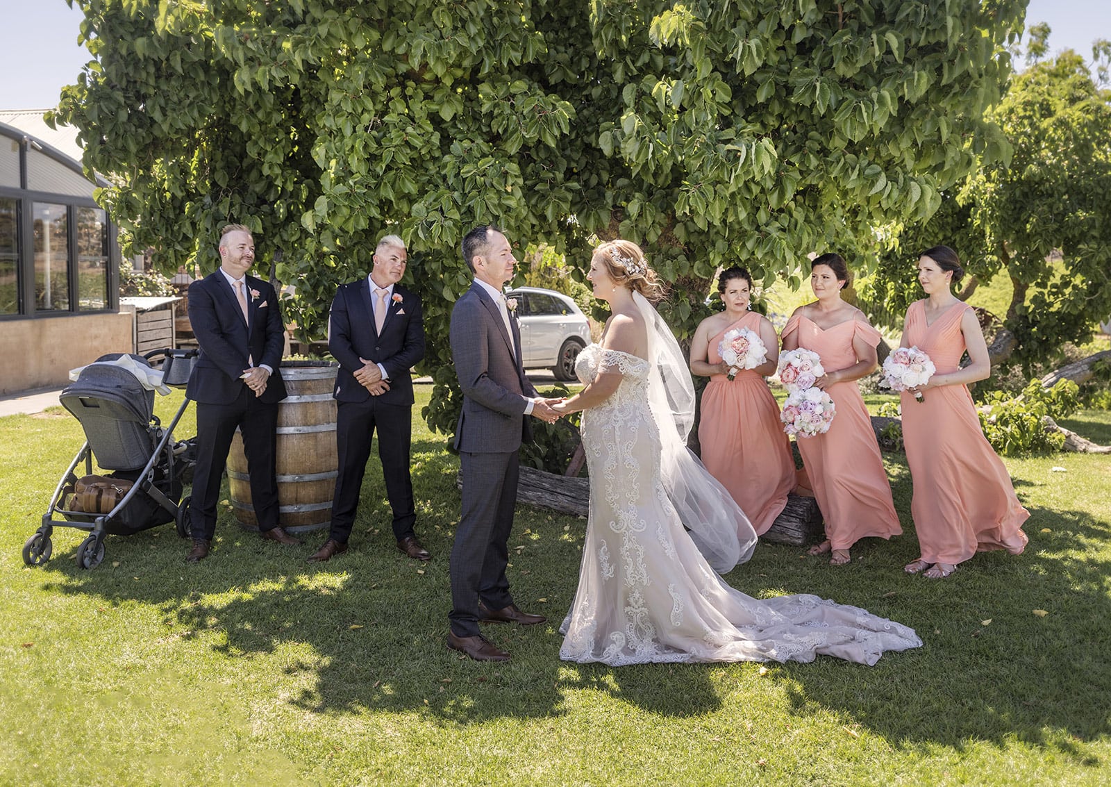 coriole wines wedding - marielle & brendan 39 Coriole wines wedding ceremony under the tree