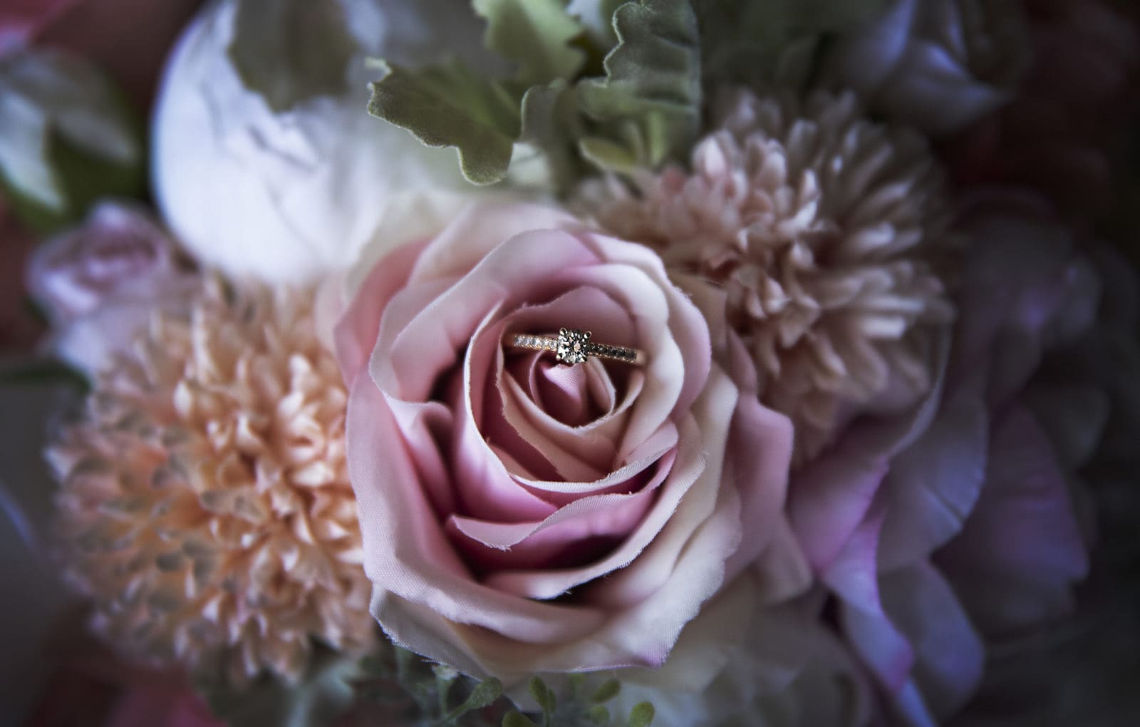 coriole wines wedding - marielle & brendan 10 Engagement ring in pink flower