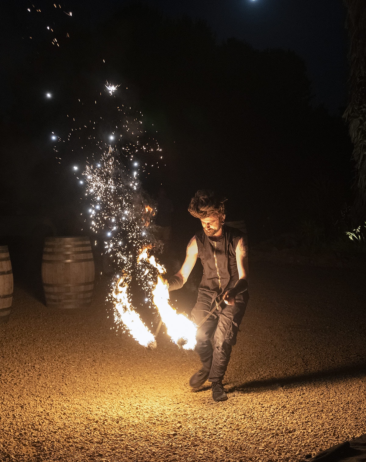 big easy radio wedding - leanne & evan 69 Fire dancer