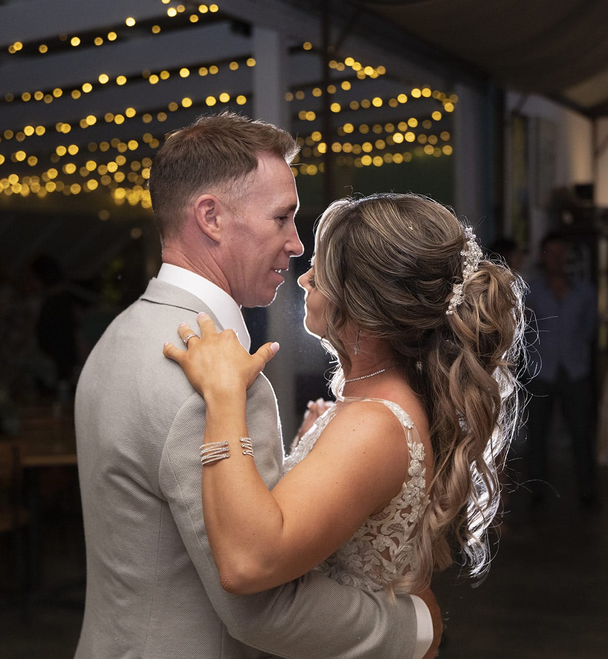 big easy radio wedding - leanne & evan 66 First dance at Big Easy Radio wedding illuminated