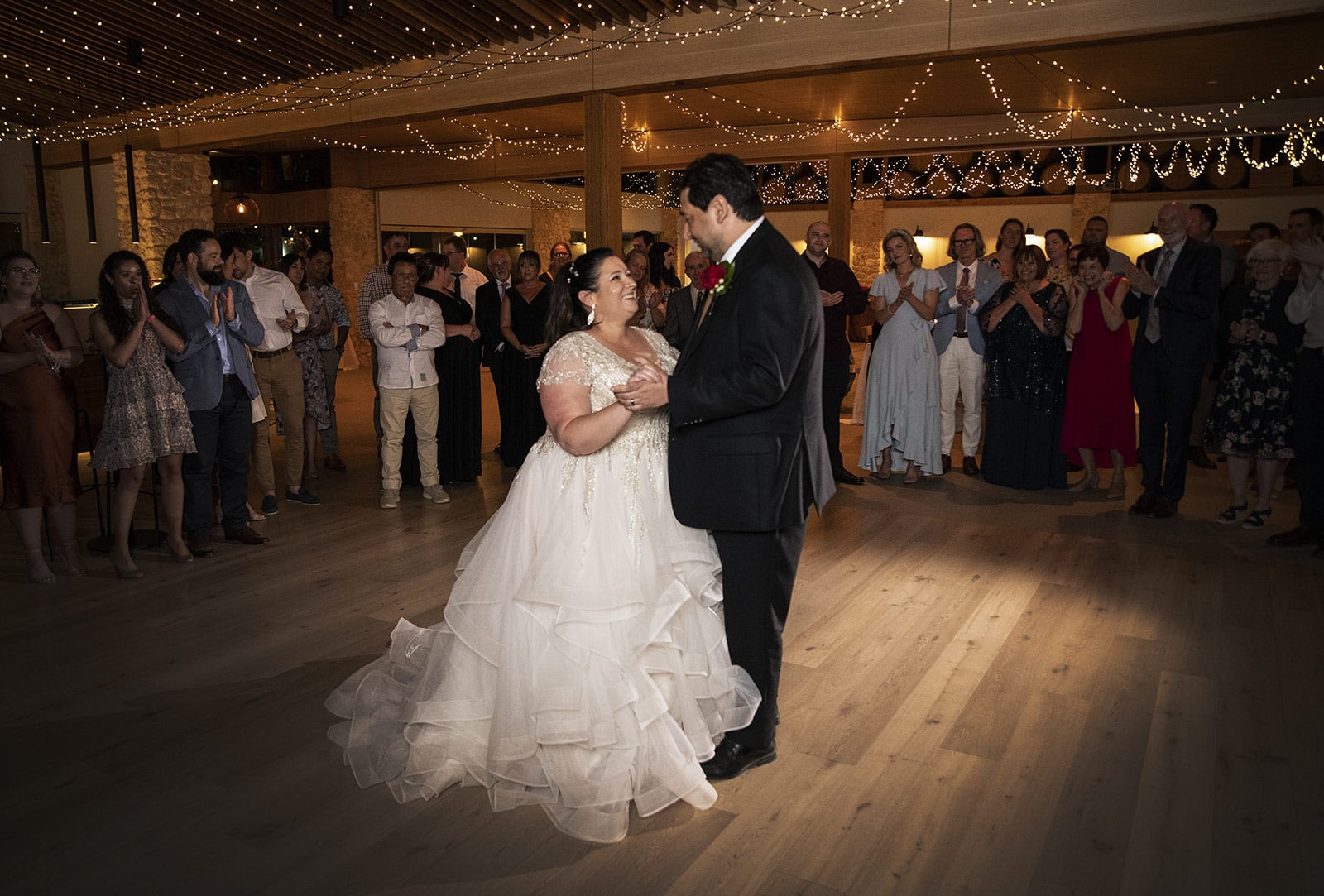 lake breeze wines wedding - cate & renato 55 First dance photo at lake breeze wines wedding