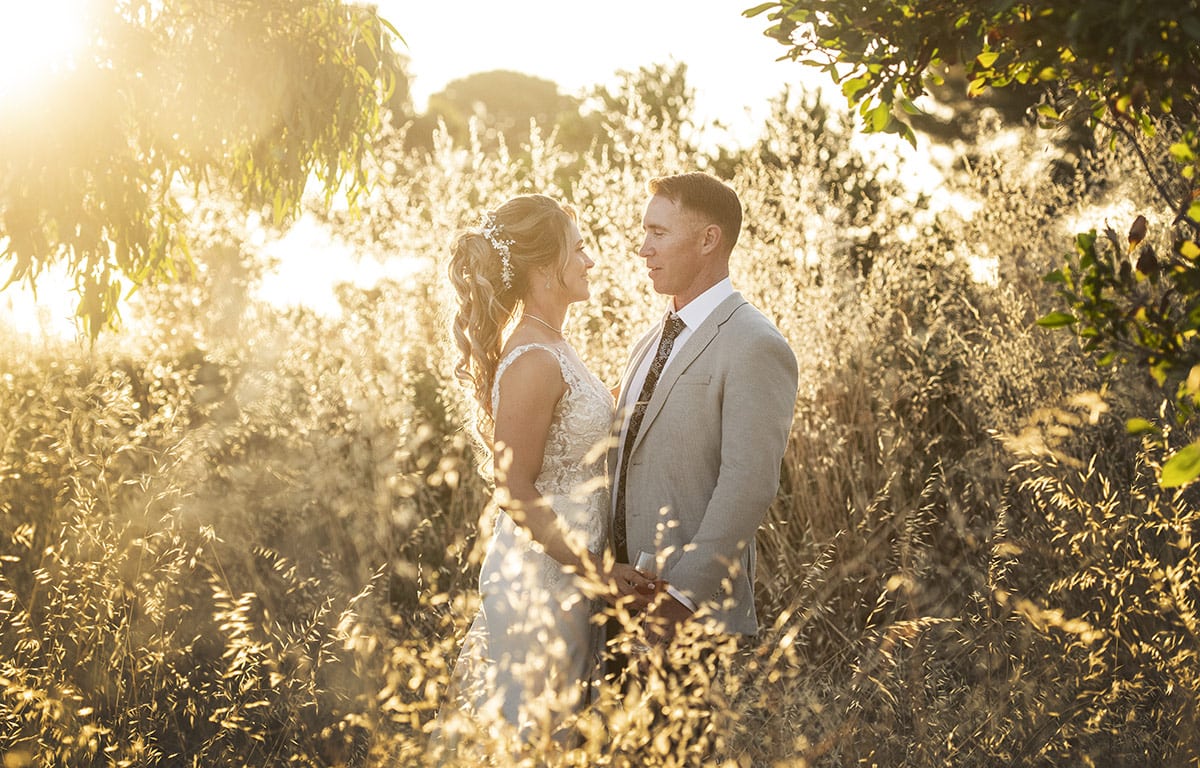 big easy radio wedding - leanne & evan 56 Golden hour wedding photo