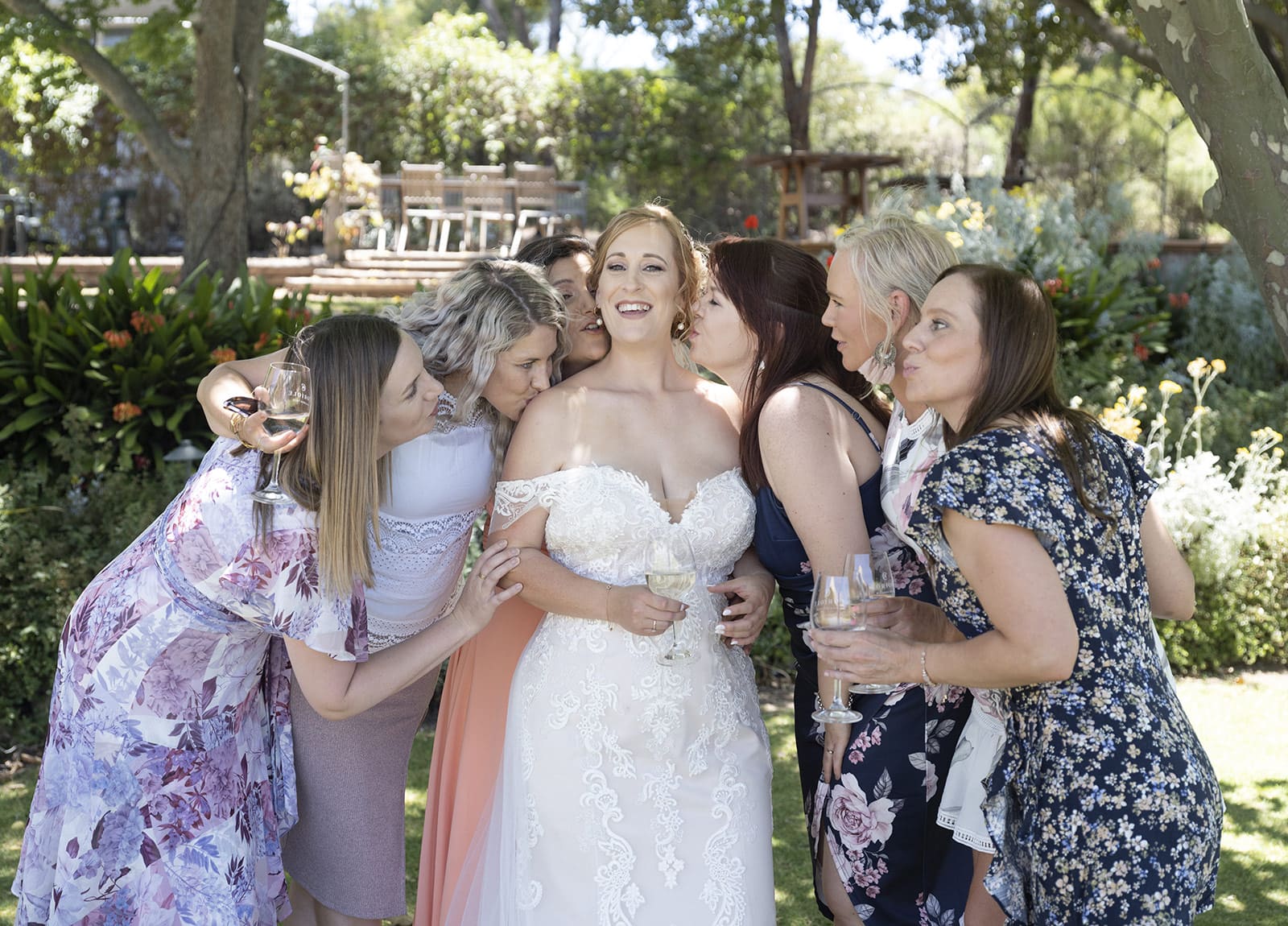coriole wines wedding - marielle & brendan 50 Kisses for the bride from friends