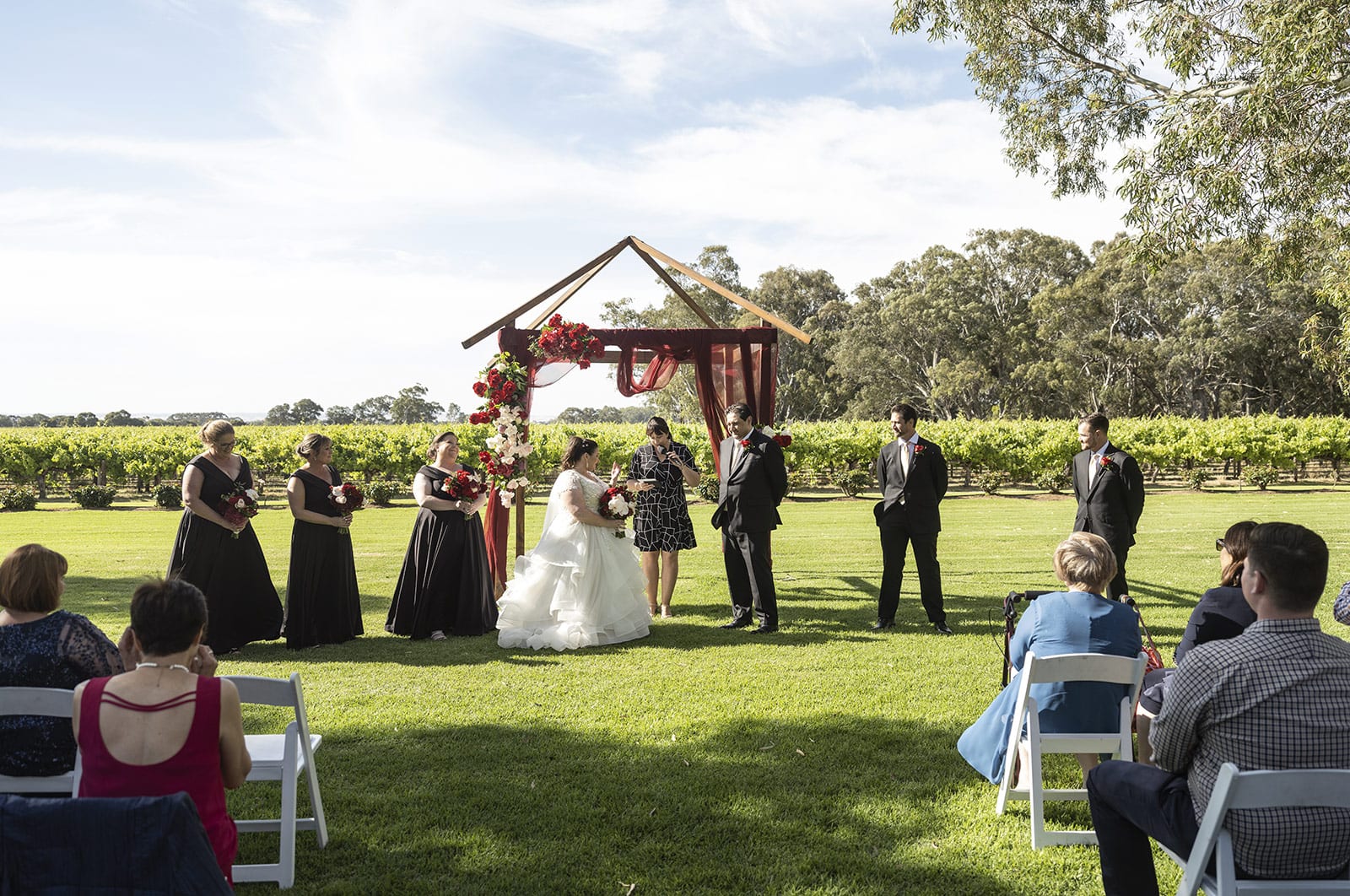 lake breeze wines wedding - cate & renato 29 Lake Breeze Wines wedding ceremony