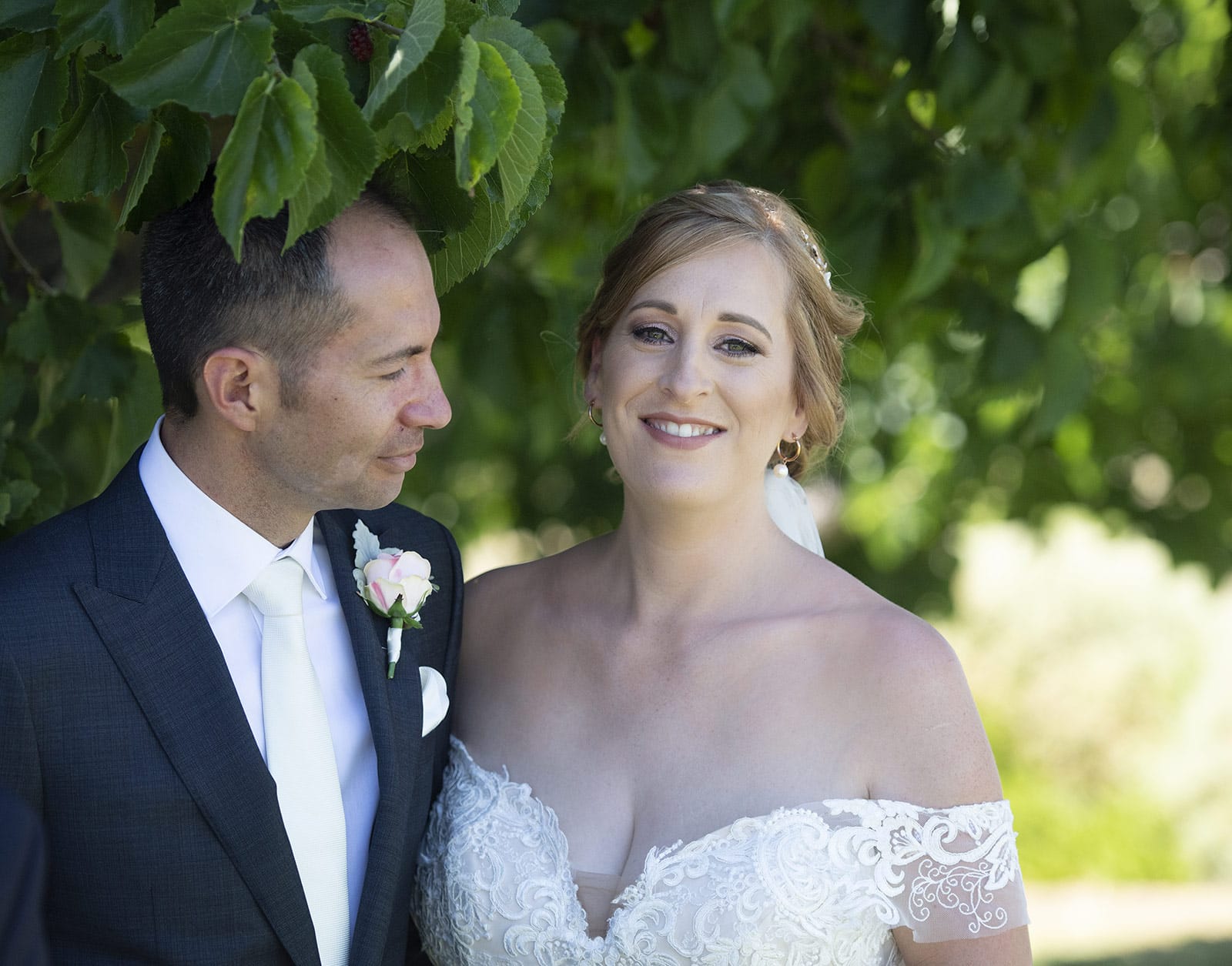 coriole wines wedding - marielle & brendan 45 Smiling newly wed bride