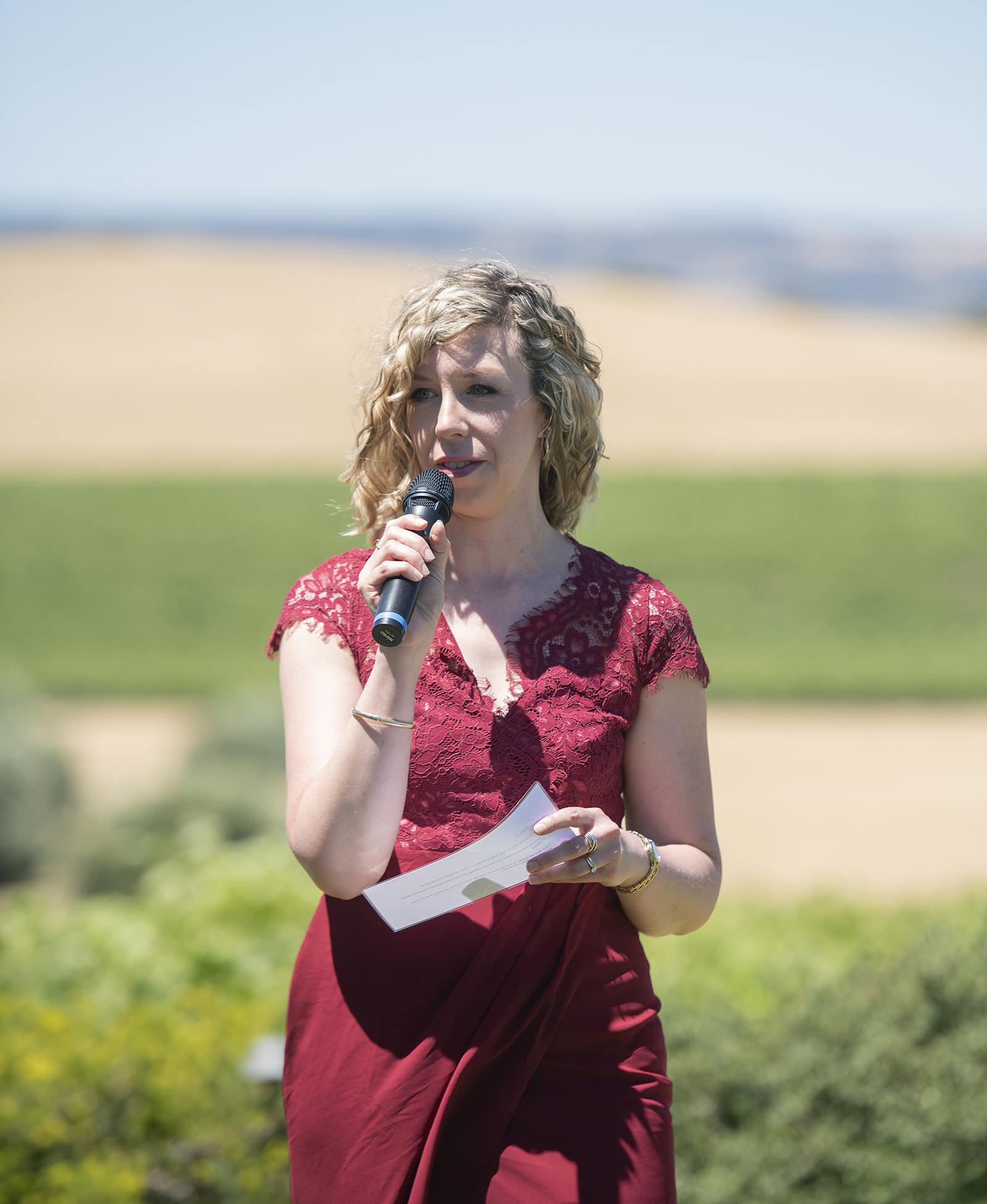 coriole wines wedding - marielle & brendan 43 Speech giver