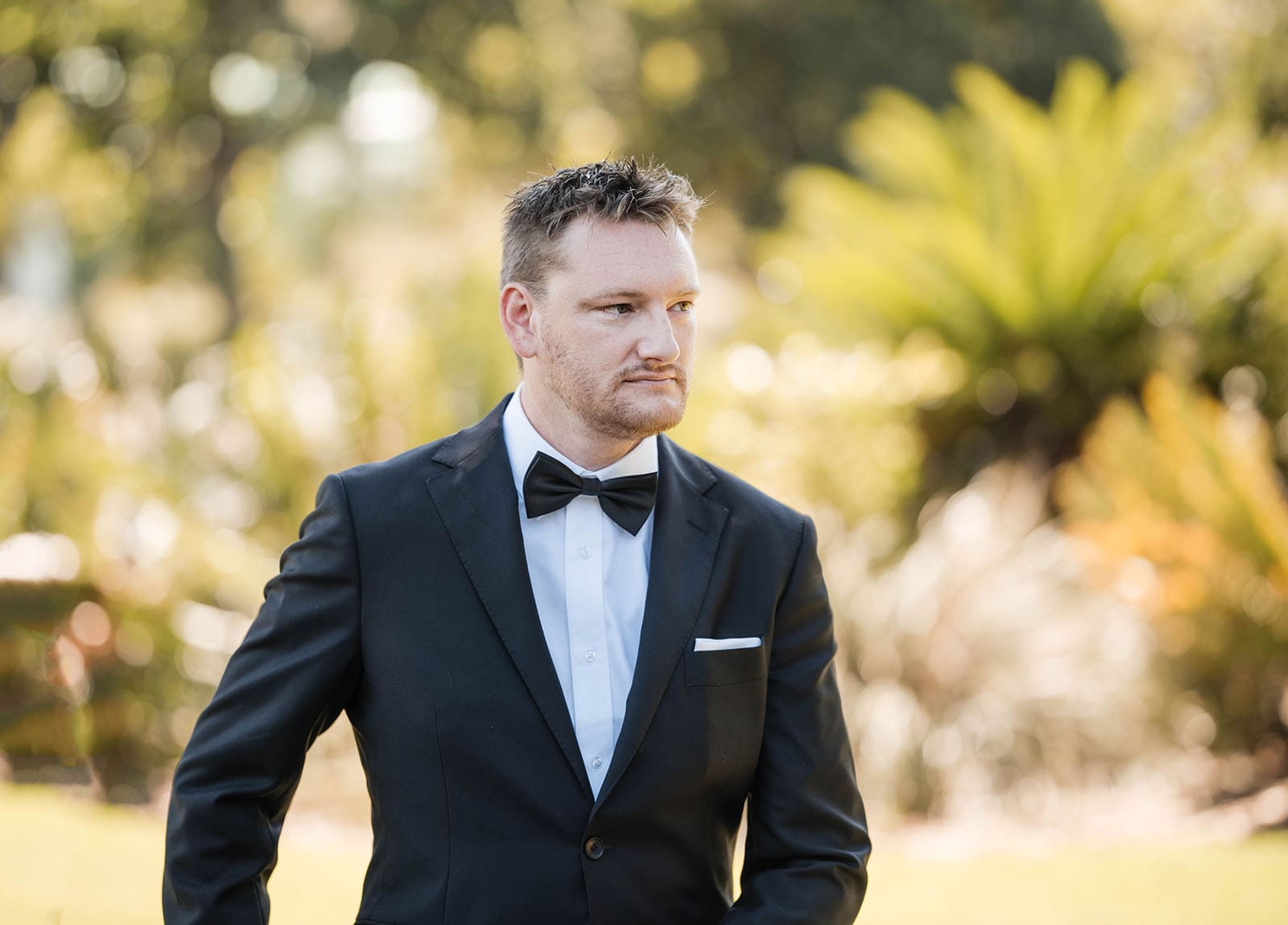 adelaide botanic gardens cycad collection wedding - joanne & blake 1 Blake waiting for his bride