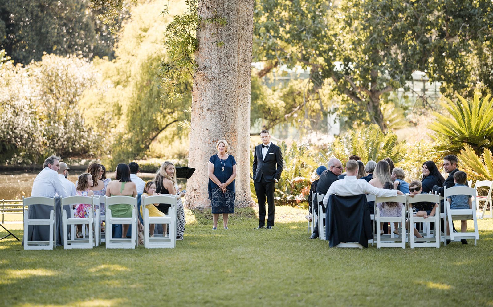 adelaide botanic gardens cycad collection wedding - joanne & blake 2 Groom at his Cycad Collection wedding