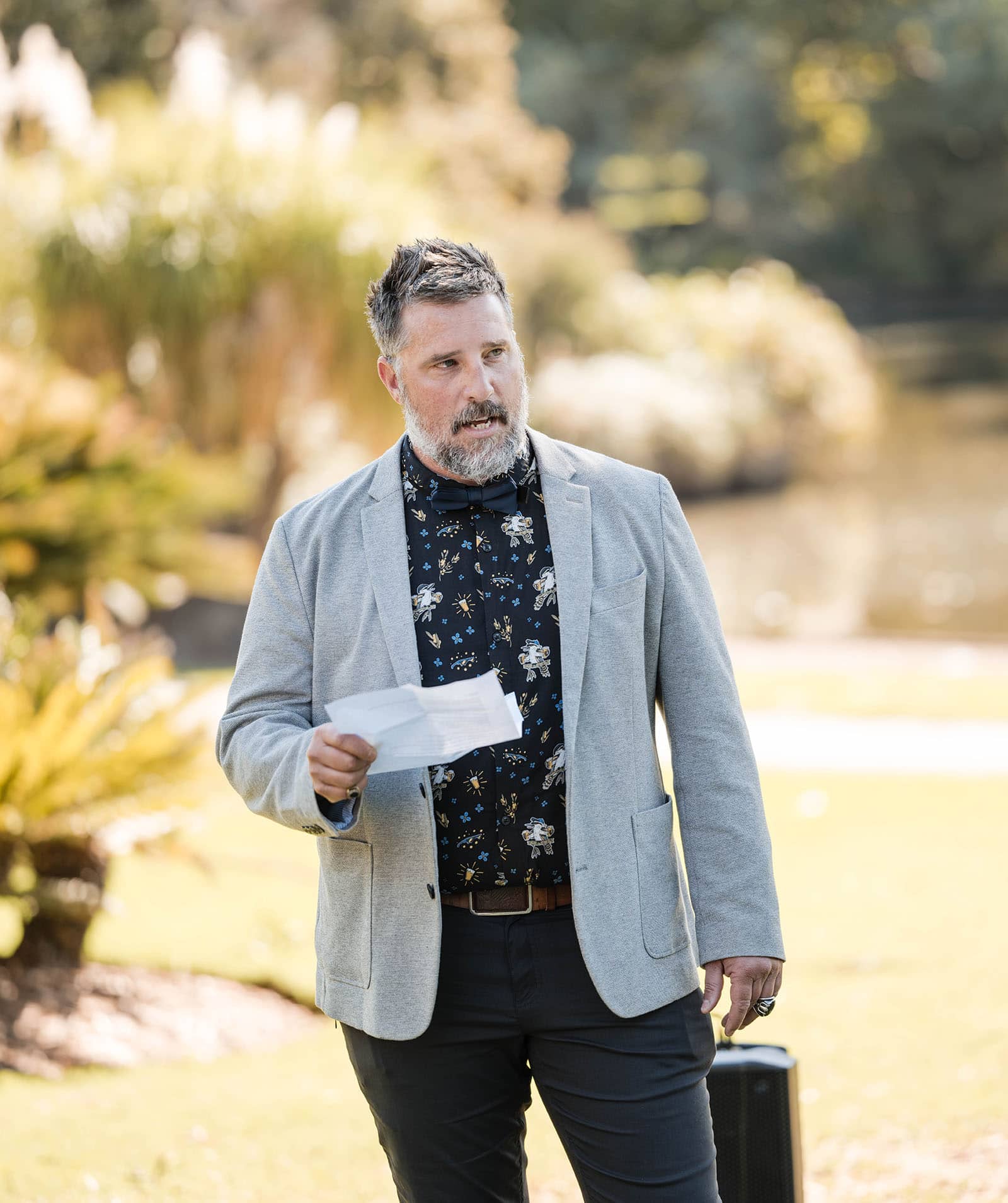 adelaide botanic gardens cycad collection wedding - joanne & blake 13 One of the speech givers